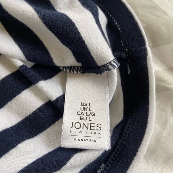 Jones New York Striped Top - Picture 9 of 10